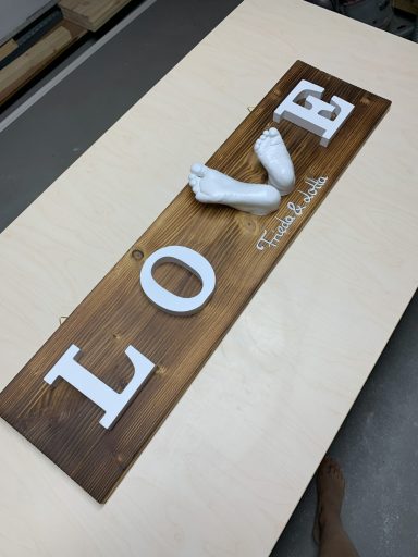 Holzbrett "LOVE"