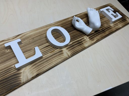 Holzbrett "LOVE"