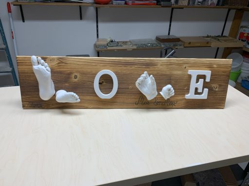 Gipsabdruck "Love"